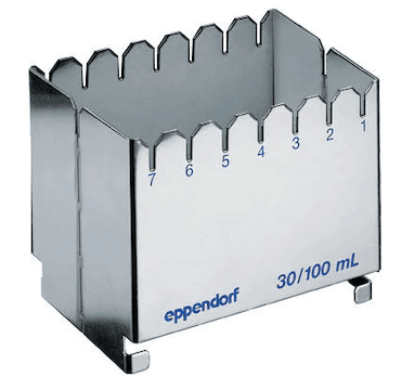 德國(guó)艾本德（Eppendorf）ReservoirRack,用于存放10mL、30mL和100mL試劑槽。最多可以放置7個(gè)試劑槽模塊或試劑槽